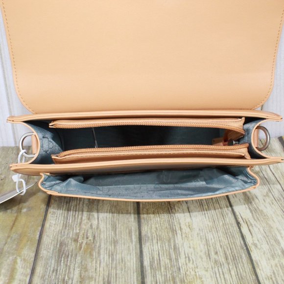 NWT Pixie Mood Brown Vegan Leather Zoe Crossbody Purse Handbag - Picture 8 of 11